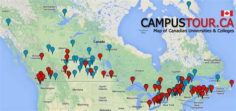 Canadian University Map