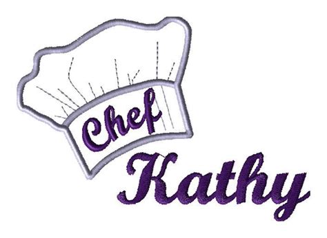 Chef Hat Embroidery Design 4 Sizes Chef Hat Embroidery in | Etsy