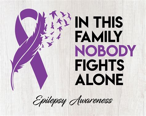 Epilepsy SVG PNG in This Family Nobody Fights Alone PNG - Etsy