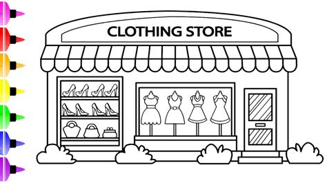 Store Drawing at PaintingValley.com | Explore collection of Store Drawing