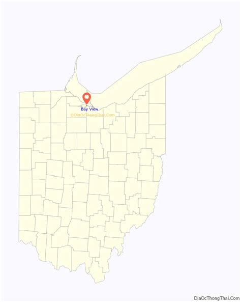 Map of Bay View village, Ohio - Thong Thai Real