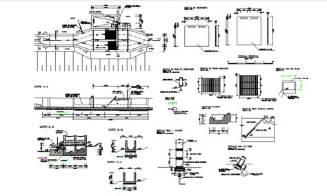 Small dam construction and structure drawing in dwg file. | Dam ...