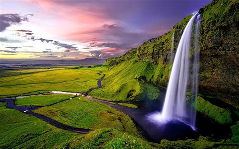 HD wallpaper: Seljalandsfoss Waterfall Is Located In The Southern Region Of Iceland And Is One ...