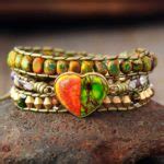 Nature's Heart Leather Wrap Bracelet | Boho Jewelry | - Treasure Jewelry