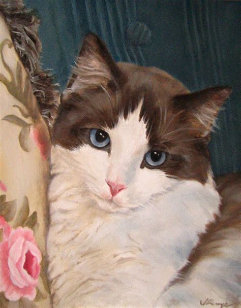 jeanne illenye looking after them...: Oil Painting Pet Portrait Ragdoll ...