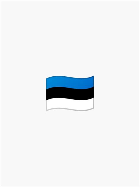 "Emoji Flag Estonia" Sticker for Sale by Stickypegatinas | Redbubble