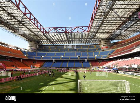 Milan San siro stadium in a wide angle lens, one of most famous ...