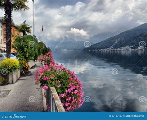 Lake Lugano in Switzerland stock image. Image of travel - 27167167