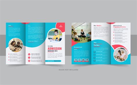 Creative Kids back to school admission or Education trifold brochure ...