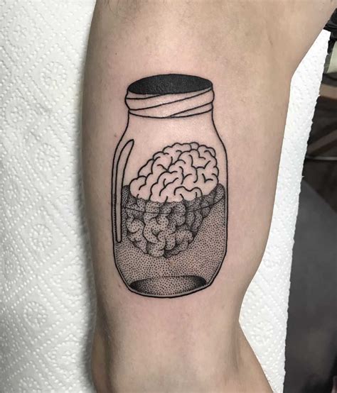 Brain jar by @skrzyniarz_ - Tattoogrid.net