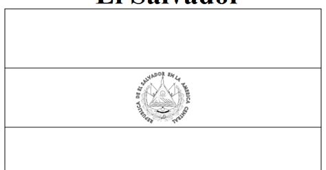 Geography Blog: El Salvador Flag Coloring Page