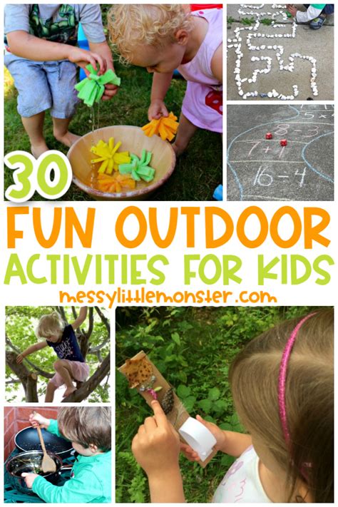 Fun Outdoor Activities for Kids - Messy Little Monster