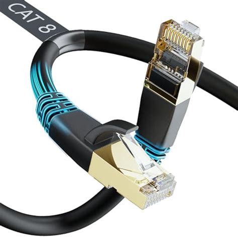 Amazon.com: DbillionDa Cat8 Ethernet Cable, Outdoor&Indoor, 1.5FT Heavy Duty High Speed 26AWG ...