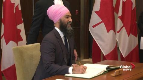 NDP leader Jagmeet Singh enters House of Commons for first time as an ...