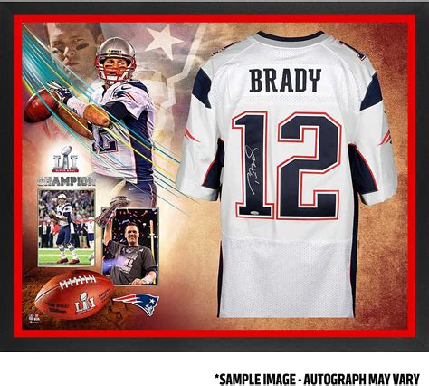 Tom Brady New England Patriots Framed Autographed White Nike Elite ...