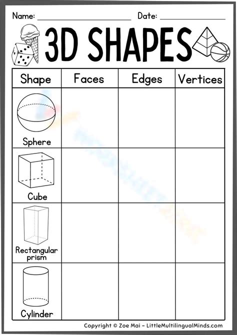 Free drawing 3d shapes worksheet, Download Free drawing 3d shapes ...