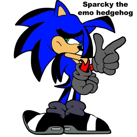 Sparcky the emo hedgehog by Emosonic on DeviantArt