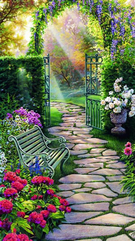 Beautiful Garden Wallpaper 3d