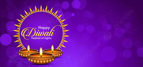 Creative Purple Diwali Background, Diwali, Light, Banner Background ...