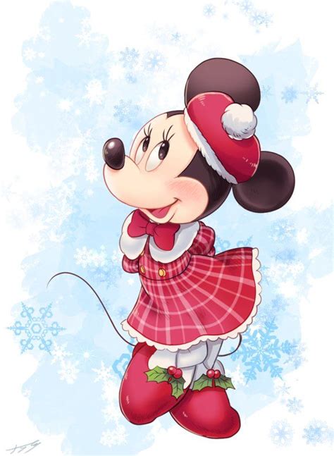 Minnie is dazzling in her winter attire. | Minnie Mouse | Mickey mouse wallpaper, Minnie mouse ...