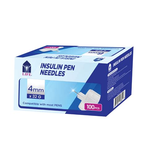 Buy Life Insulin Pen Needles 4mm X 32g 100pcs | Life Pharmacy