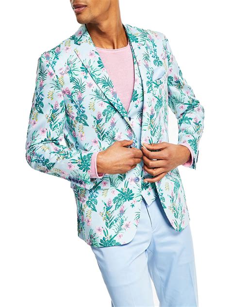 Bar III Mens Floral Print Slim Fit Suit Jacket - Walmart.com