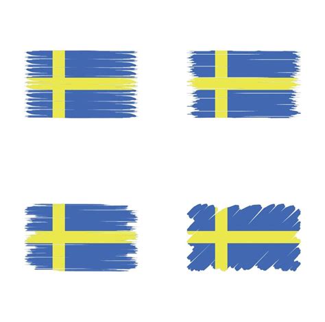 Collection flag of Sweden 5066096 Vector Art at Vecteezy