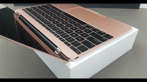 Apple MacBook Rose Gold 12-inch 2016 Unboxing & Firstlook - YouTube