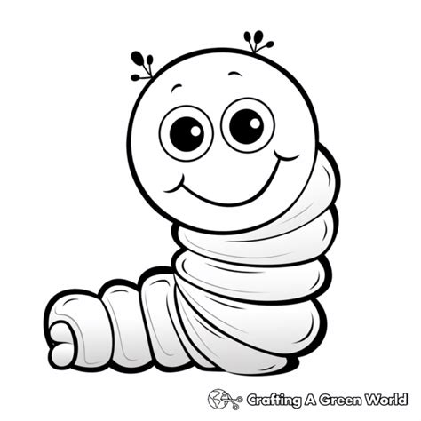 Inchworm Coloring Pages - Free & Printable!