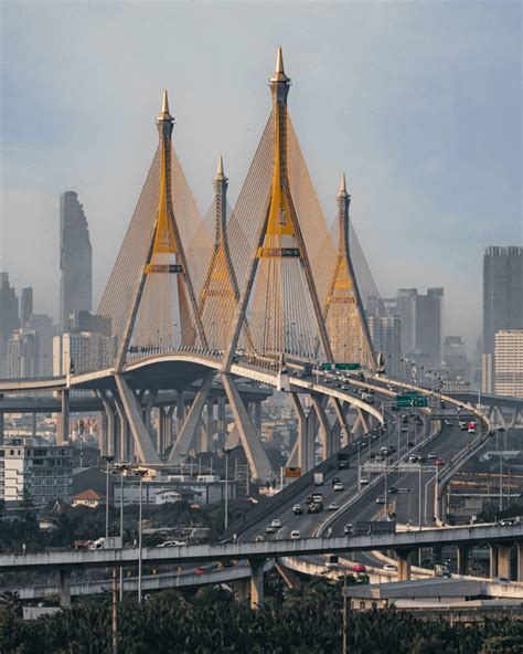 Bhumibol Bridge, Bangkok, Thailand : r/InfrastructurePorn