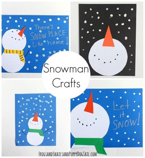 Snowman Craft for Kids - FSPDT | Winter crafts for kids, Snowman crafts ...