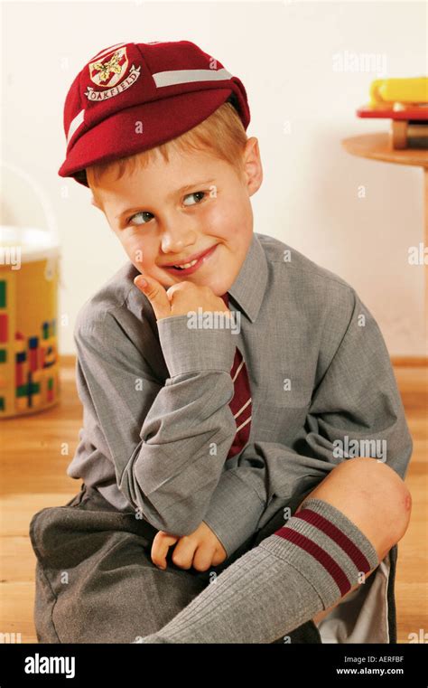 Young boy in school uniform Stock Photo - Alamy