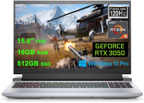 Buy Dell G15 Ryzen Edition Gaming 15 Laptop 15.6" FHD 120Hz Display AMD 6-Core Ryzen 5 5600H ...