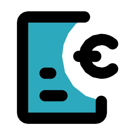 Invoice Euro Vector SVG Icon - SVG Repo