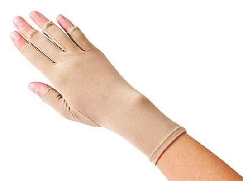 Compression Glove Edema Gloves 2 Open Finger Over-the-Wrist Right Hand Lycra / Spandex by ...