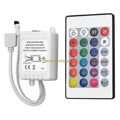 RGB Controller DC12V 24 Keys IR Remote Controller for RGB LED Strip – Star International