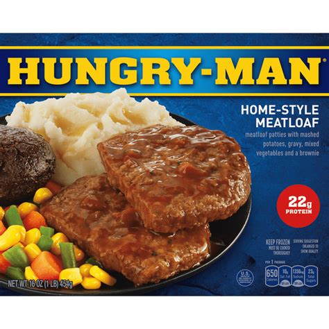 Hungry-Man Home-Style Meatloaf Frozen Dinner (16 oz) - Instacart