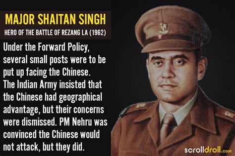 Major Shaitan Singh: The Hero of Rezang La During '62 Indo-China War