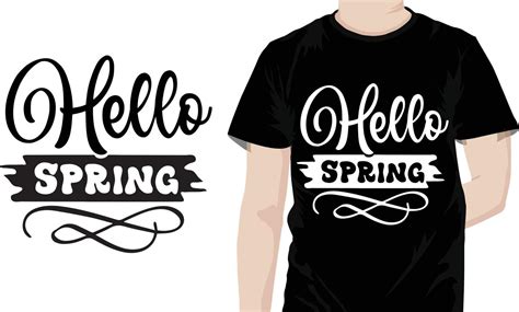 Hello spring Spring Quotes Design 23118717 Vector Art at Vecteezy