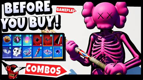 *NEW* KAWS Skin | Best Combos | Gameplay | Before You Buy Review ...