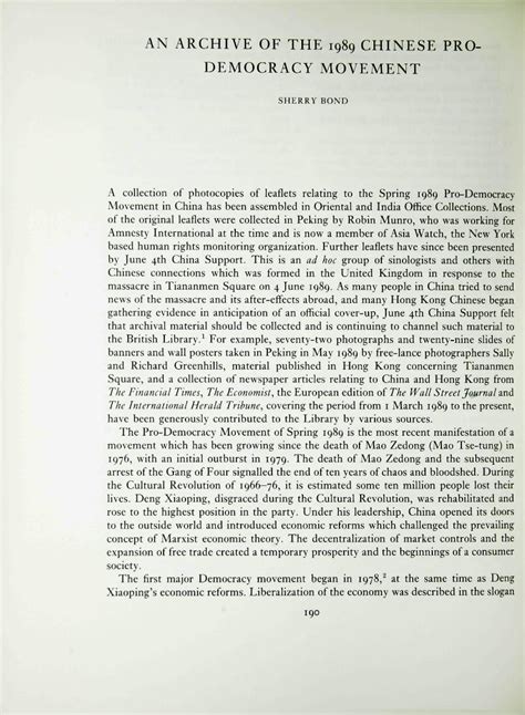 (PDF) AN ARCHIVE OF THE 1989 CHINESE PRO-DEMOCRACY MOVEMENT - DOKUMEN.TIPS