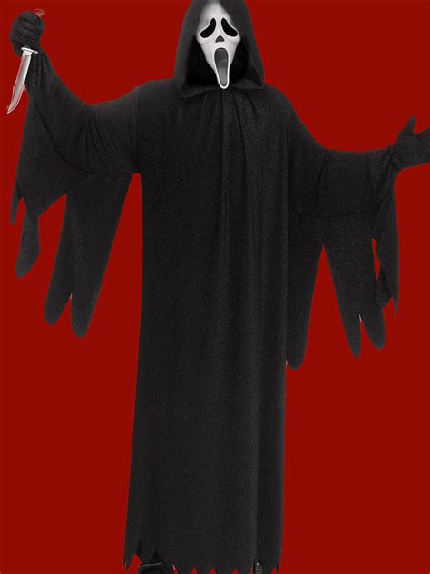 SCREAM – GHOSTFACE 25TH ANNIVERSARY COSTUME (MASK, HOODED ROBE, GLOVES ...