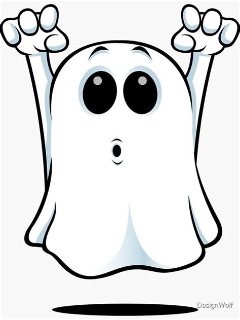 Cartoon Ghost - Going Boo! Sticker