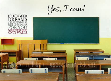 Teachers: Here are 5 Wall Decal Quotes Perfect for your Classroom - Wall Decor Plus More