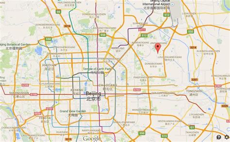 Where is Hutong on map Beijing