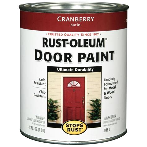 Rust-Oleum Stops Rust Satin Cranberry Oil-based Enamel Interior/Exterior Paint (Actual Net ...