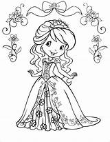 Strawberry Shortcake Princess Coloring Page sketch template