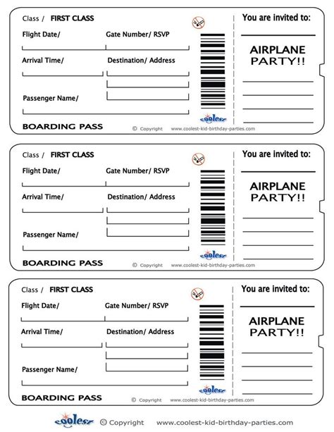 Free Printable Boarding Pass - Free Printable