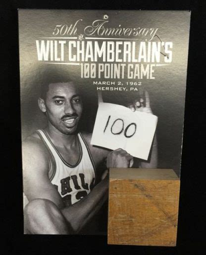 Philadelphia 76ers Wilt Chamberlain 100 Point Game Giveaway - Carls ...