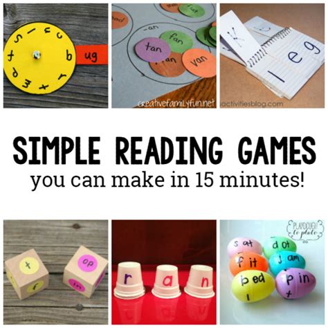 10 DIY Reading games for kids | Reading games for kids, Reading games, Reading games for ...